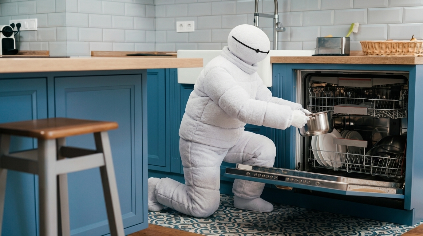 Cotton loading dishwasher